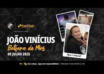 João Vinícius premiado em julho 2025.
