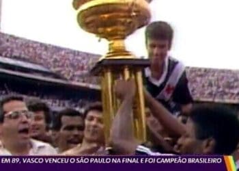 ‘Globo Esporte’ desta terça-feira recorda a conquista do Vasco contra o São Paulo na final do Campeonato Brasileiro de 1989; confira!