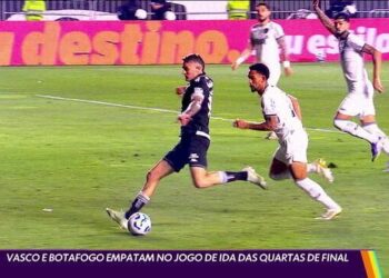 Vasco e Botafogo empatam em 1 a 1 em jogo da 5ª-feira