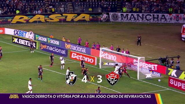 Vasco marcando gol no jogo de futebol.