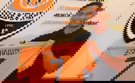 Eguinaldo foi apresentado no Shakhtar Donetsk