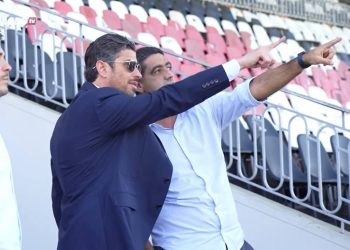 Josh Wander e Luiz Mello em São Januário