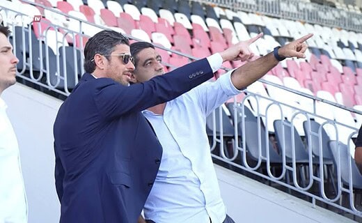 Josh Wander e Luiz Mello em São Januário