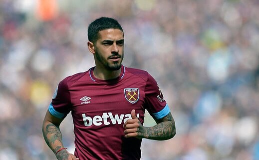 Lanzini em ação pelo West Ham-ING