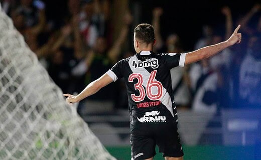 Lucas Piton durante o jogo contra o Resende