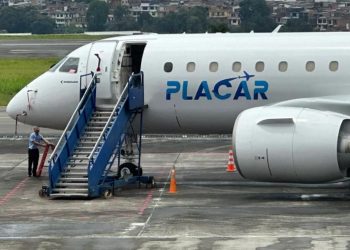 Avião do Palmeiras na Colômbia