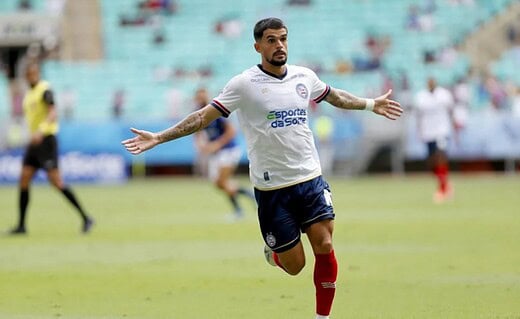 Cauly em campo pelo Bahia