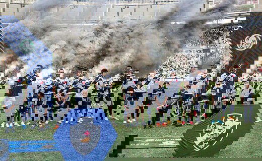 Jogadores do Vasco no Maracanã