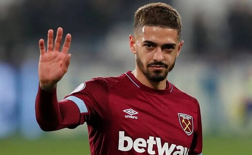 Manuel Lanzini, meia do West Ham, da Inglaterra
