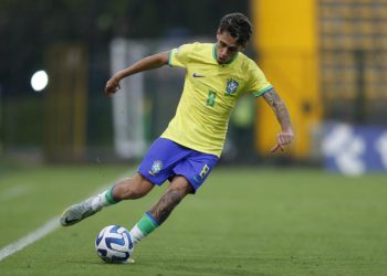 Marlon Gomes em ação pela Seleção Sub-20