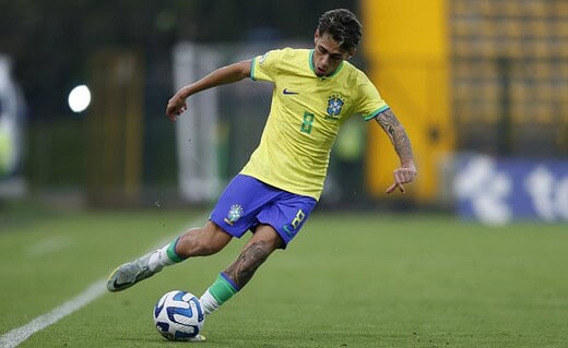 Marlon Gomes em ação pela Seleção Sub-20