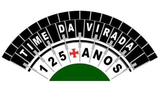 Mosaico torcida do Vasco para o jogo contra o Atlético-MG