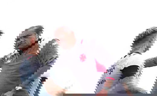 Orellano e Ramón Díaz conversando em treino do Vasco