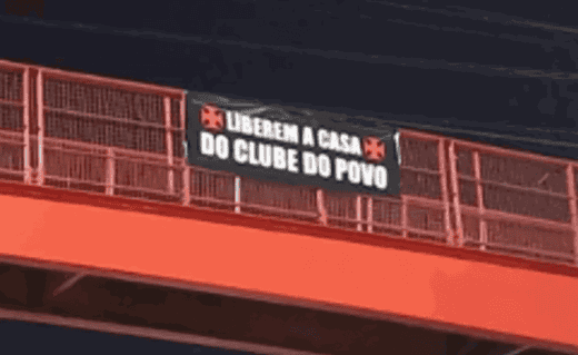 Protesto da torcida Vasco do Gama