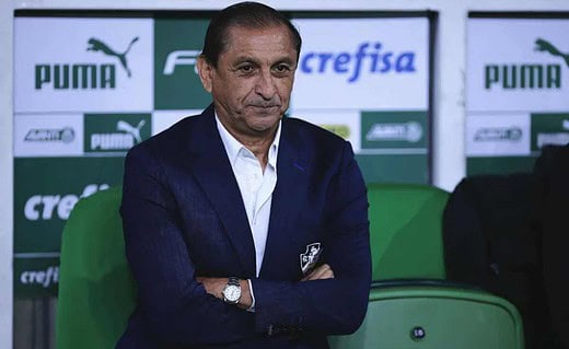 Ramón Díaz durante Palmeiras x Vasco