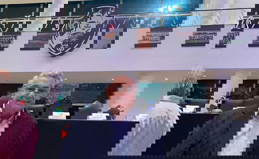 Rubens Lopes em visita à Sede Náutica da Lagoa