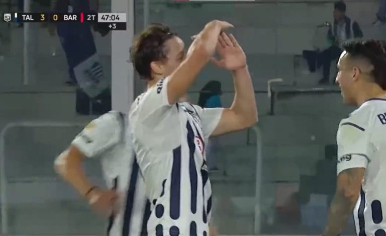 Matías Galarza marca golaço pelo Talleres, da Argentina