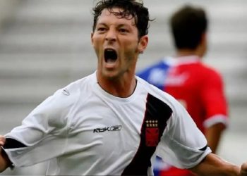 Leandro Amaral em ação pelo Vasco