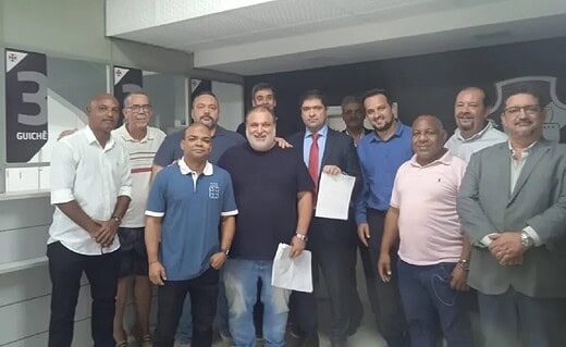 Pré-candidatos à presidência do Vasco em São Januário