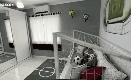 Quarto do Gui, torcedor xodó do Vasco