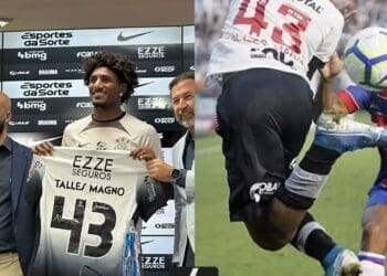 Talles Magno apresentado no Corinthians com mesmo número de camisa do Vasco