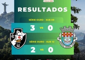 Vasco conquista vitória sobre o Arouca nas categorias Sub-09 e Sub-10 da Taça Rio