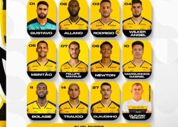 Confira a escalação do Criciúma com Marquinhos Gabriel como titular para o jogo contra o Vasco