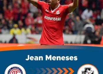 Vasco busca acordo para contratar atacante chileno Jean Meneses, do Toluca-MEX