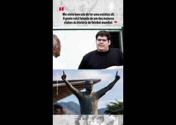 Romário expressa sua gratidão pela estátua em sua homenagem em São Januário: ‘É uma honra’