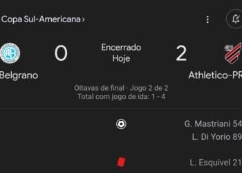 Próximo adversário do Vasco, Athletico-PR avança para as quartas da Copa Sul-Americana com vitória por 2 a 0 sobre o Belgrano