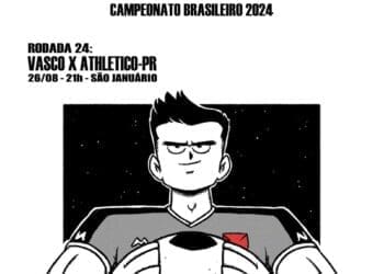 Veja a arte de divulgação do jogo Vasco x Athletico-PR