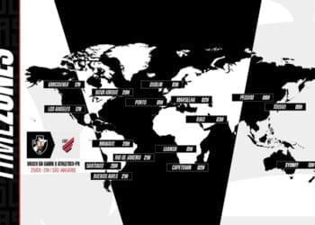 Vasco divulga horário da partida contra o Athletico-PR em diferentes fusos horários internacionais