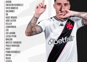 Vasco divulga lista de convocados: Coutinho com Covid-19 e David com inflamação facial