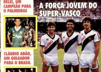 Com a camisa do Vasco, Mauricinho, Geovani e Dunga estampam a capa da Revista Placar em 1987; confira!