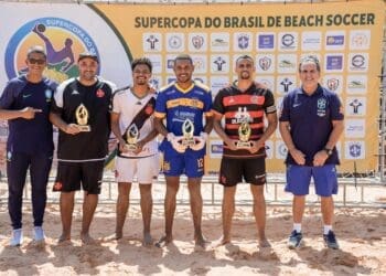 Supercopa do Brasil: Matheus Show é eleito o Destaque em Beach Soccer, enquanto Cesinha é reconhecido como o Melhor Treinador