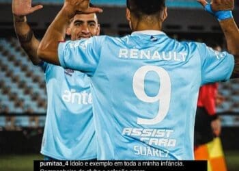 Puma Rodríguez elogia Luís Suárez, ícone da Seleção Uruguaia