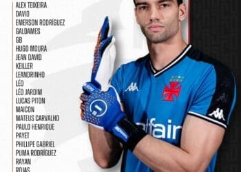 Vasco anuncia lista de jogadores convocados para a partida contra o Athletico-PR; Coutinho continua fora, enquanto Puma e Jean estão incluídos na relação.