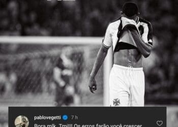 Vegetti envia mensagem de encorajamento a Rayan, que foi expulso na partida contra o Athletico-PR.