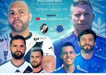 Futevôlei: Vasco duela contra o Cruzeiro na 4ª rodada da Liga Nacional nesta sexta-feira às 17h, na Barra
