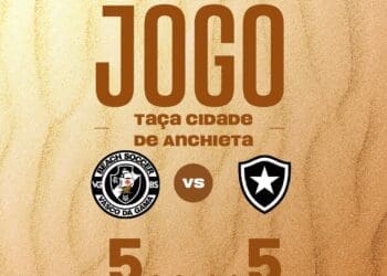 Beach Soccer: Vasco e Botafogo empatam em 5 a 5, e o Vasco é eliminado nos pênaltis na Taça Cidade de Anchieta