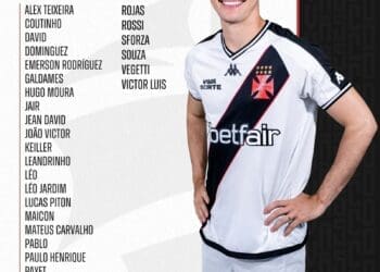 Vasco anuncia a lista de convocados para a partida contra o Cruzeiro