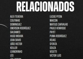 Confira os convocados do Vasco para a partida contra o Atlético-MG.