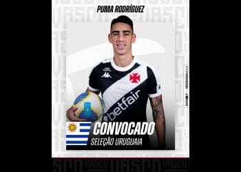 Puma Rodríguez é chamado para integrar a Seleção do Uruguai nas partidas das Eliminatórias.