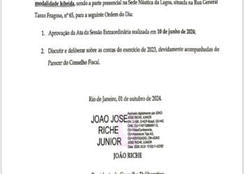 Conselho Deliberativo se reunirá nesta terça-feira para deliberar sobre as contas de 2023, que marcam o ano final da gestão Salgado.