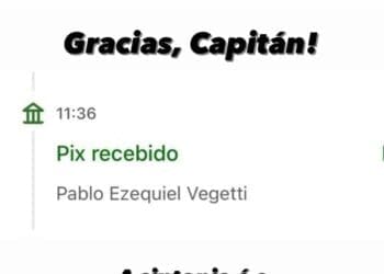 Vegetti realizou um pix para apoiar a festa da Força Jovem durante a partida entre Vasco e Atlético-MG.