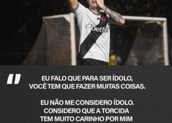 Vegetti afirma que não se vê como um ídolo do Vasco.