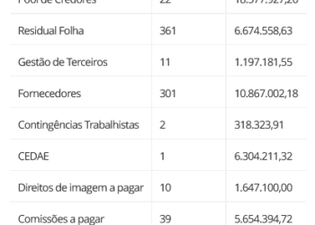 Confira um novo panorama sobre a dívida do Vasco até a venda da SAF.