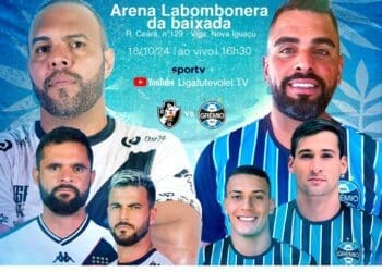 Futevôlei: Na próxima sexta-feira, às 15h30, o Vasco se confronta com o Grêmio pela 6ª rodada da Liga Nacional em Nova Iguaçu.
