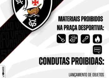 Vasco emite alerta sobre itens e comportamentos proibidos em São Januário