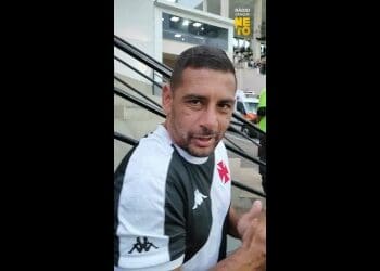 Diego Souza esteve presente em São Januário para apoiar o Vasco; assista ao vídeo